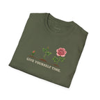 Give Yourself Time Pink Rose T-shirt