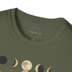 Give Yourself Time Moon and Flower Phases T-shirt