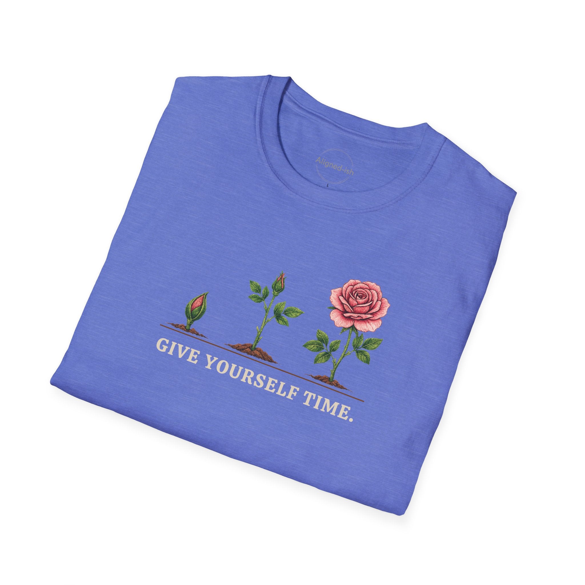 Give Yourself Time Pink Rose T-shirt