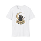 Midnight Cat Moon Bloom T-shirt