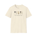 Give Yourself Time Moon and Flower Phases T-shirt