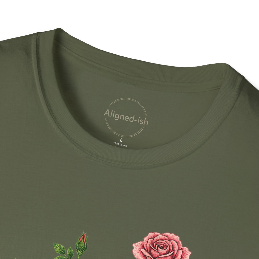 Give Yourself Time Pink Rose T-shirt