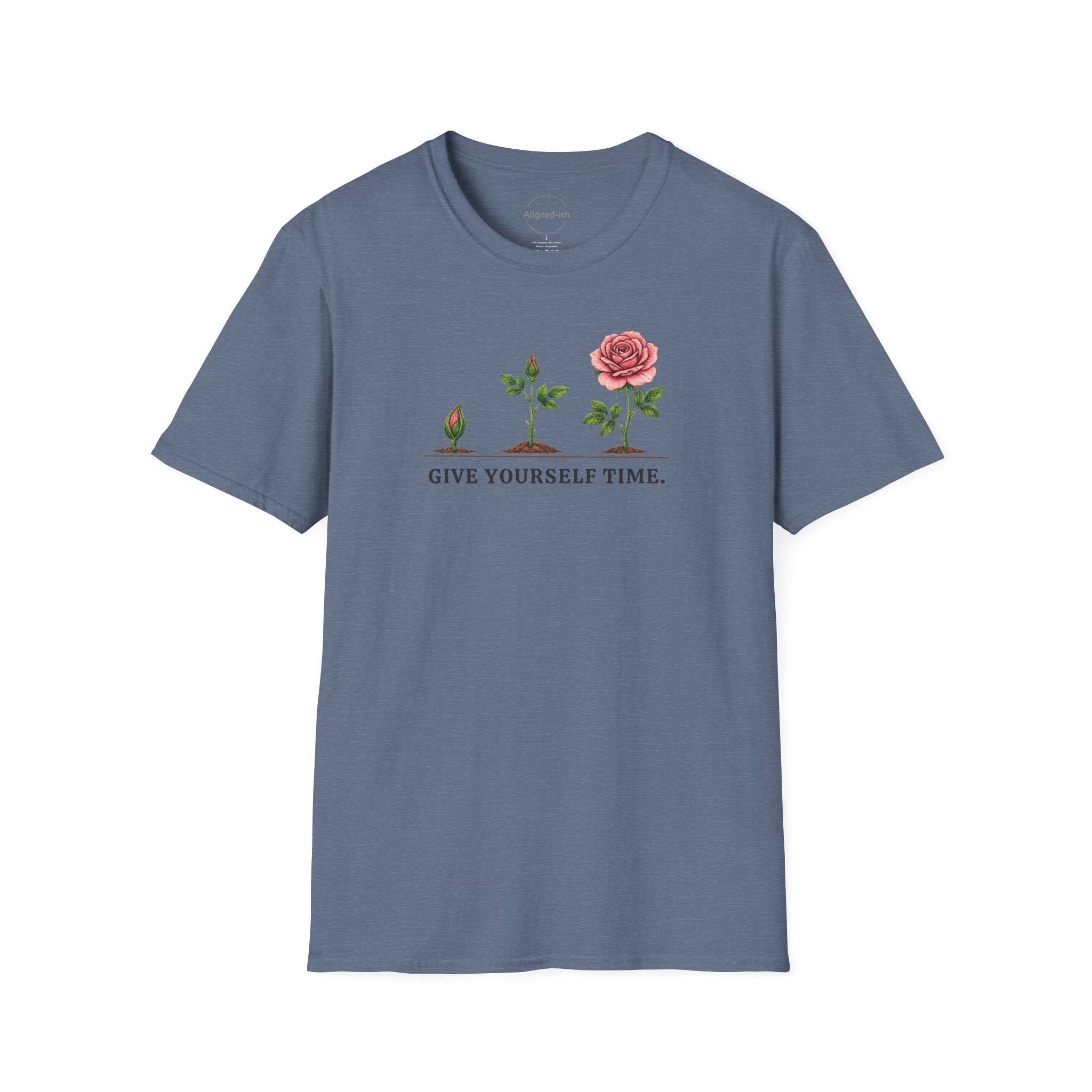 Give Yourself Time Pink Rose T-shirt