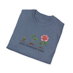 Give Yourself Time Pink Rose T-shirt