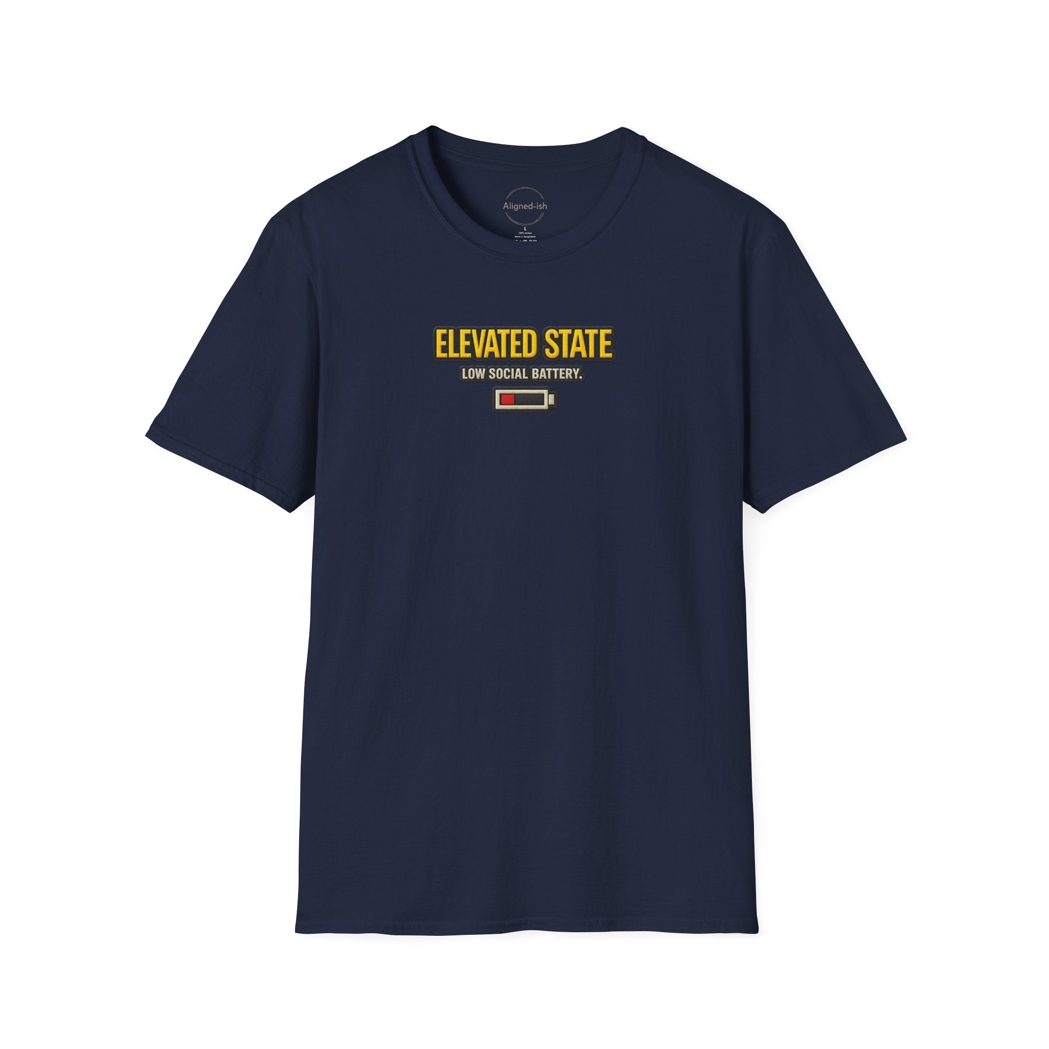 Elevated State. Low Social Battery T-shirt