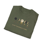 Give Yourself Time Moon and Flower Phases T-shirt